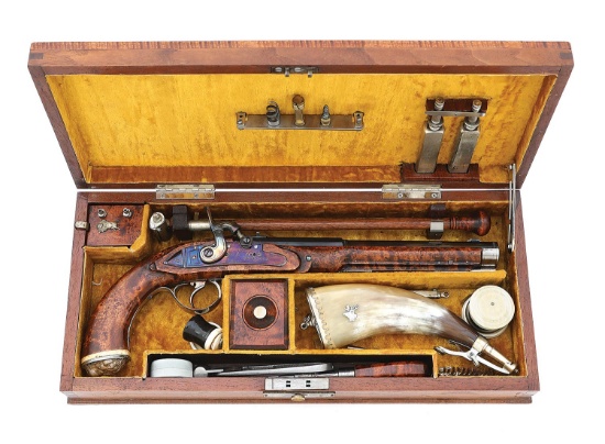 Ornate Contemporary Percussion Sporting Pistol by Buchenroth