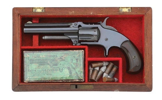 Cased Smith & Wesson Model 1 1/2 Second Issue Revolver