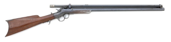 Fine Frank Wesson Third Type Two Trigger Sporting Rifle with Period Riflescope