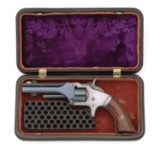 Fine Smith & Wesson No. 1 Second Issue Revolver with Stand of Flags Gutta Percha Case