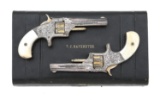 Very Fine Pair of Gustave Young Engraved and H&G Cased No. 1 Third Issue Revolvers of T.J. Havemeyer