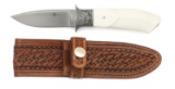 Custom Ivory Handled Chute Knife By Jankowsky