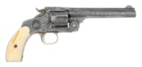 Lovely Nimschke Engraved Smith & Wesson New Model No. 3 Revolver, The Kildare Club Prize Gun of 1887