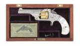 Wonderful New York Cased and Engraved Smith & Wesson 32 Single Action Revolver 