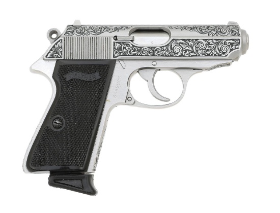 Engraved Walther PPK/S Semi-Auto Pistol