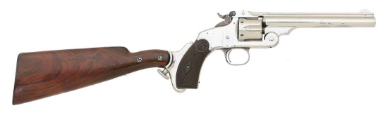 Rare Australian Smith & Wesson New Model No. 3 Revolver With Stock