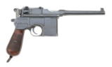 German C96 Semi-Auto Pistol By Mauser Oberndorf