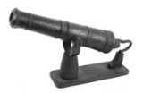 Antique Iron Monkey Tail Swivel Cannon