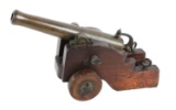 Antique Brass Barrel Percussion Muzzleloading Salute Cannon