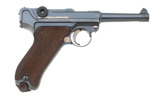Scarce German First Issue Altered P.08 Luger Pistol By Dwm