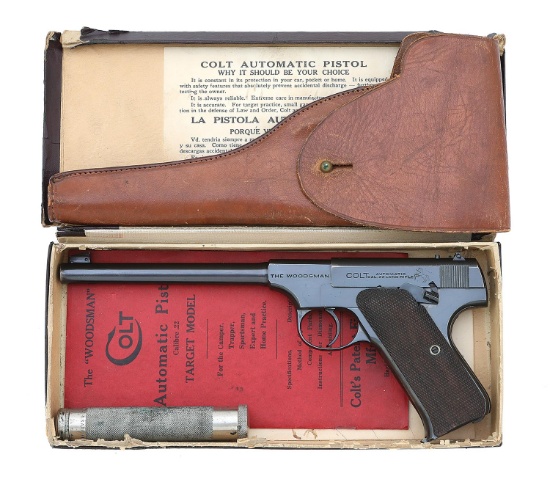 Colt Woodsman Target Semi-Auto Pistol With Original Box