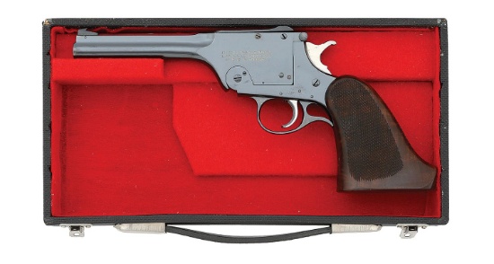 Fine Harrington & Richardson USRA Single Shot Target Pistol With Case & Rare 7” Barrel