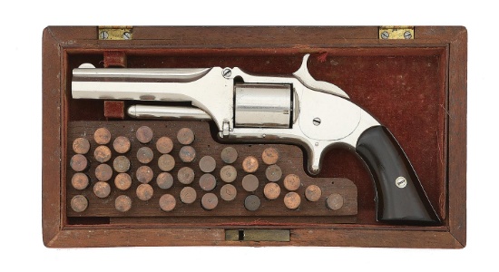 Very Fine Cased Smith & Wesson No. 1 1/2 First Issue Revolver