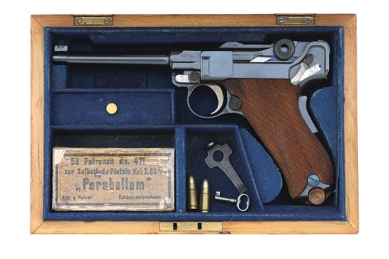 DWM 1906 Luger Pistol Retailed By Lancaster ID'd To Sir Trevor Dawson, Managing Director Of Vickers