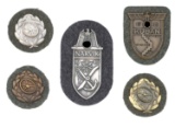 WWII German Uniform Sleeve Badge Grouping
