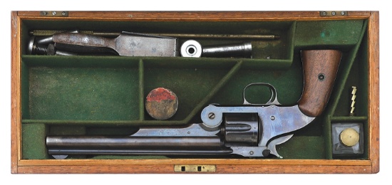 British Cased & Retailed Smith & Wesson No. 3 Second Model American Revolver