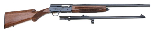 Browning Auto-5 Sweet Sixteen Semi-Auto Shotgun Two Barrel Set