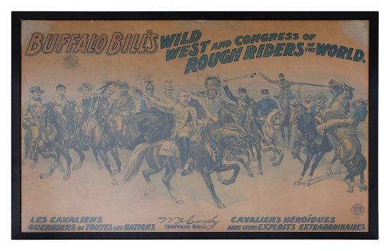 Buffalo Bill’s Wild West & Congress Vintage Poster