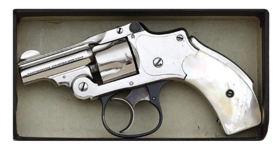 Smith & Wesson Third Model 32 Safety Hammerless Bicycle Revolver with Box