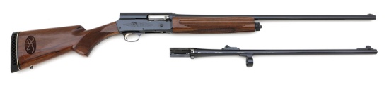Browning Auto-5 Magnum 20 Semi-Auto Shotgun Cased Two Barrel Set