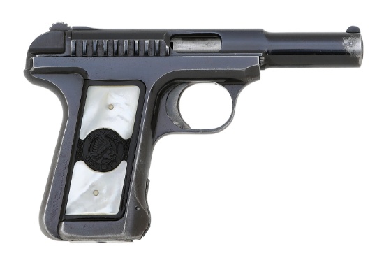 Savage Model 1907 Semi-Auto Pistol with Extremely Rare Factory Pearl ''Tuxedo'' Grips