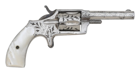 Factory Engraved Hopkins & Allen Xl No. 3 Single Action Revolver
