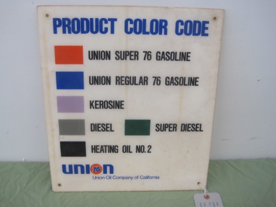 Poly Union 76 Product Color Guide Sign
