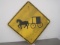 Aluminum Amish Crossing Sign