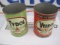 Veedol & Tydol Quart Oil Cans