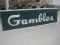 Porcelain 2-PC Gambles Sign