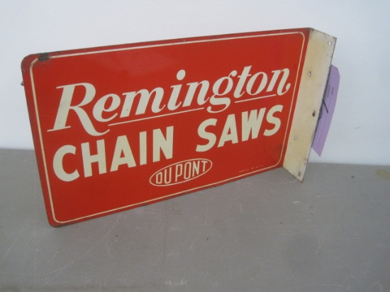 Flanged Remington Chain Saws Tin Sign