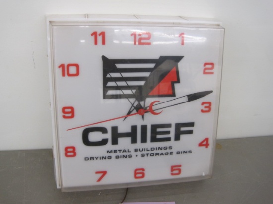 Chief Metal Buildins Clock