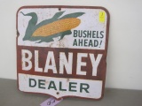 2-Sided Tin Blaney Seeds Dealer Sign
