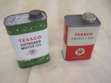 Texaco Outboard & Capella Oil Cans