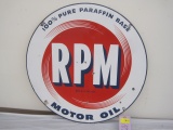 Original Porcelain 2- Sided RPM Motor Oil