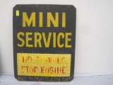 Masonite Mini Service Sign