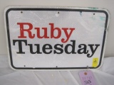 Aluminum Ruby Tuesday Sign