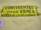2 -Sided Tin Continental Fence Sign