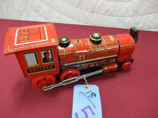 Tin Litho Train Battery Operated