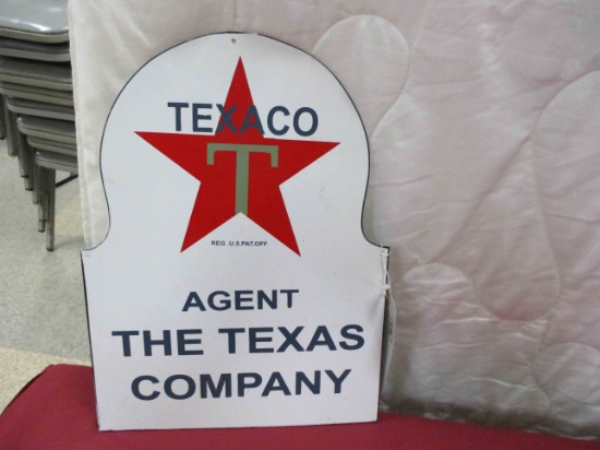 Porcelain Texaco Agent Sign