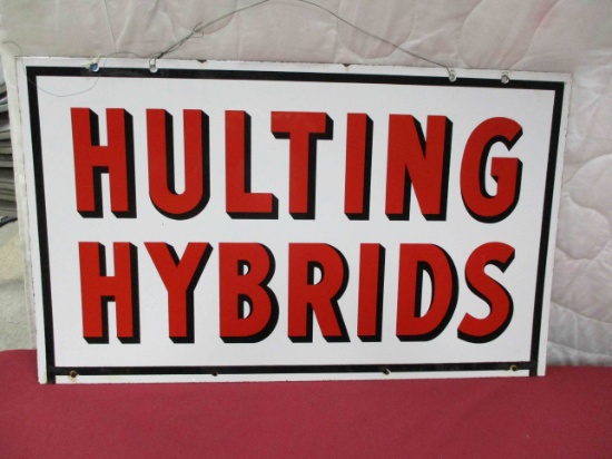 Porcelain 2-Sided Hulting Hybrids Sign
