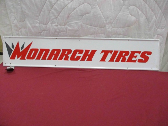 Painted Tin Monarch Tires Sign