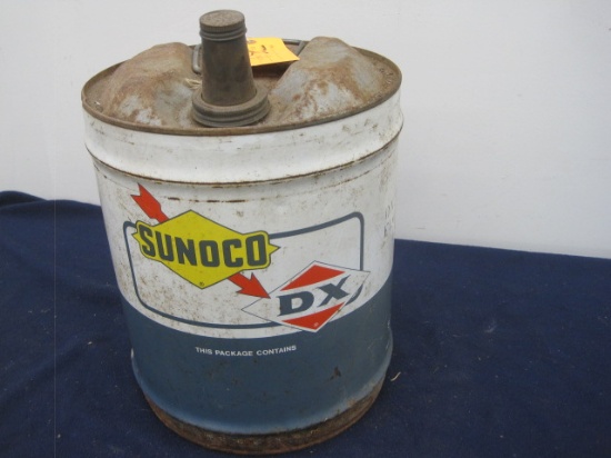 5 Gallon Sunoco DX Oil Can