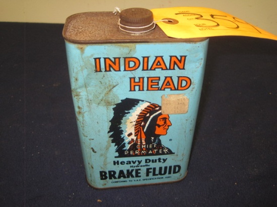 Quart Indian Head Brake Fluid Can