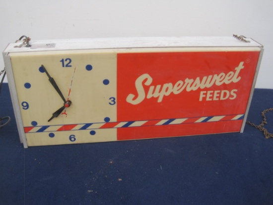 Supersweet Feeds Lighted Clock