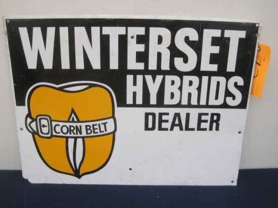 Aluminum Winterset Hybrids Dealer Sign