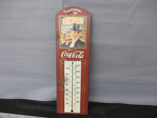 Wood Coca-Cola Thermometer