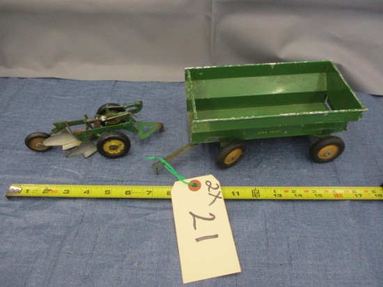 JOHN DEERE FLARE BOX & 2-BOTTOM PLOW, 1950S ESKA