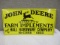 STAMPED TIN JOHN DEERE IMPLEMENT SIGN