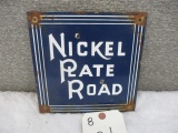 PORCELAIN NICKEL PLATE ROAD SIGN